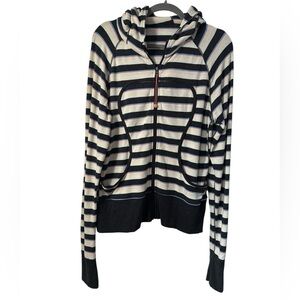 Lululemon Rare Vintage Striped Scuba Full Zip Hoodie